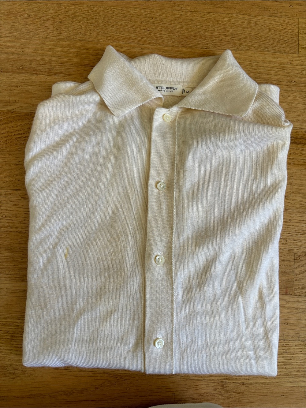 Suitsupply long sleeve polo cardigan